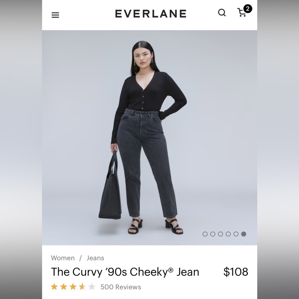 The Curvy ’90s Cheeky® Jean (26.5" Ankle) - Washed Black